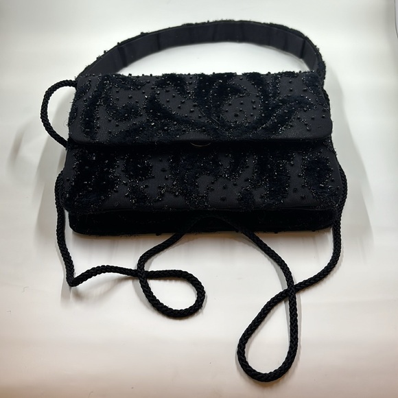 Black beaded evening bag - Picture 4 of 6